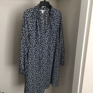 Black & Blue Floral Dress